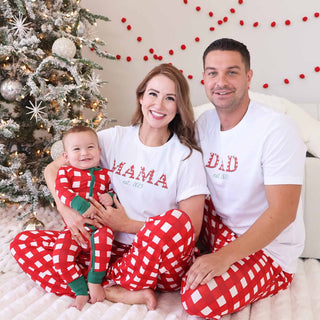 Caden Lane Unisex Pajamas Checking It Twice Unisex Adult Pajama Pants