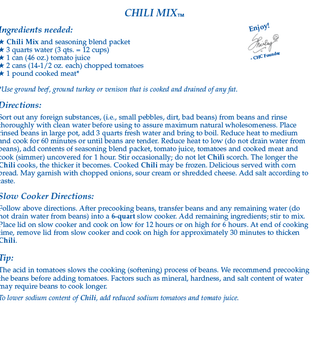 Chili Soup Mix