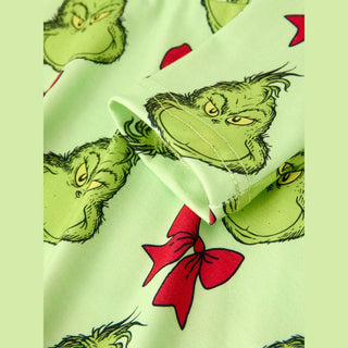 Rylee Faith Designs Kid's Dresses Christmas Bow Character Print Girls Dress