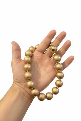 Chunky Matte Gold Necklace