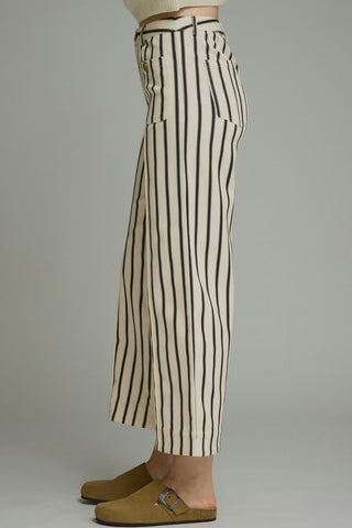 Classic Cream/Black Striped Pants