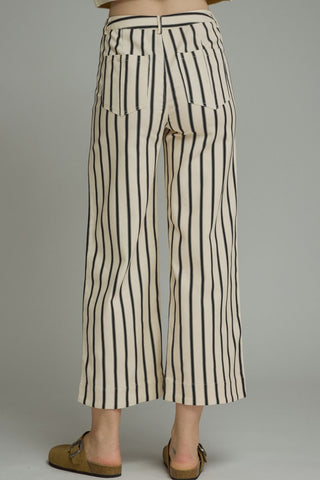 Classic Cream/Black Striped Pants