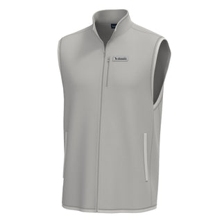 Local Boy Outfitters Classic Knit Vest in Light Sand with full zip and stand collar