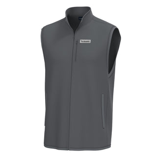 Local Boy Outfitters Classic Knit Vest in Graphite with full-zip front and chest pocket
