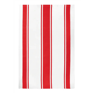 MU Kitchen Dish Towel Crimson Classic Stripe Towel