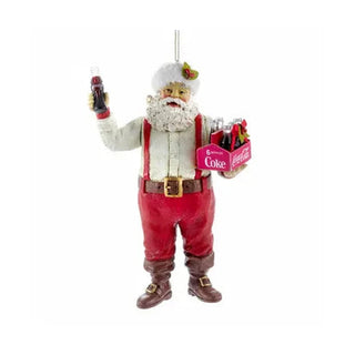 Kurt Adler Christmas Ornaments Coca Cola Santa Ornament