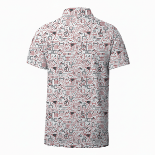 Collegiate Dirty Myrtle Polo - Red/Black