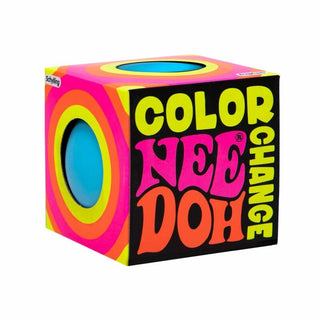 Schylling Color Change Nee Doh stress ball in vibrant neon packaging box