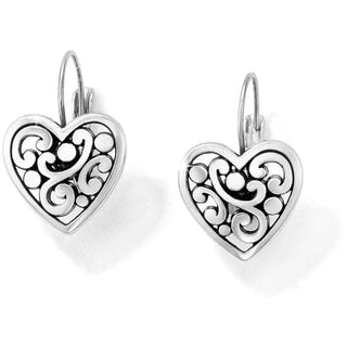 Brighton Earrings Contempo Heart Leverback Earrings