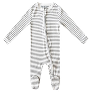 Copper Pearl Baby Gowns Copper Pearl Zip Up Footie