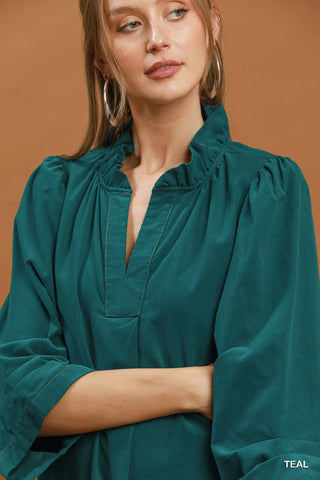 Corduroy Dress With Pockets