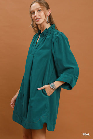 Corduroy Dress With Pockets