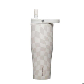 Corkcicle Drinkware Wavy Checkerboard Corkcicle Go Cup XL