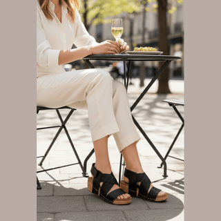 Corkys Good For You Sandal - Black
