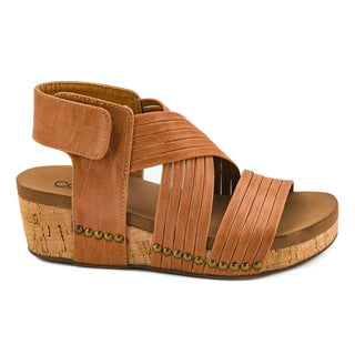 Cognac Corkys Good For You Sandals