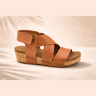 Corkys Good For You Sandals Cognac