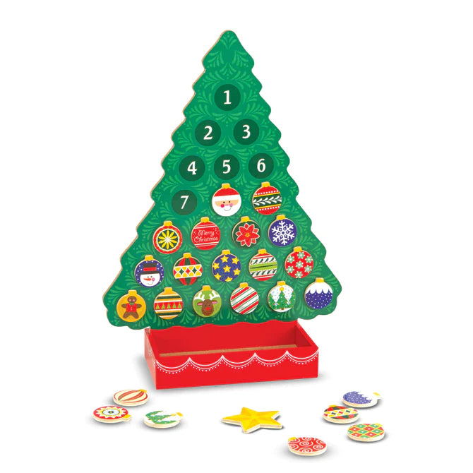 Countdown to Christmas Wooden Advent Calendar