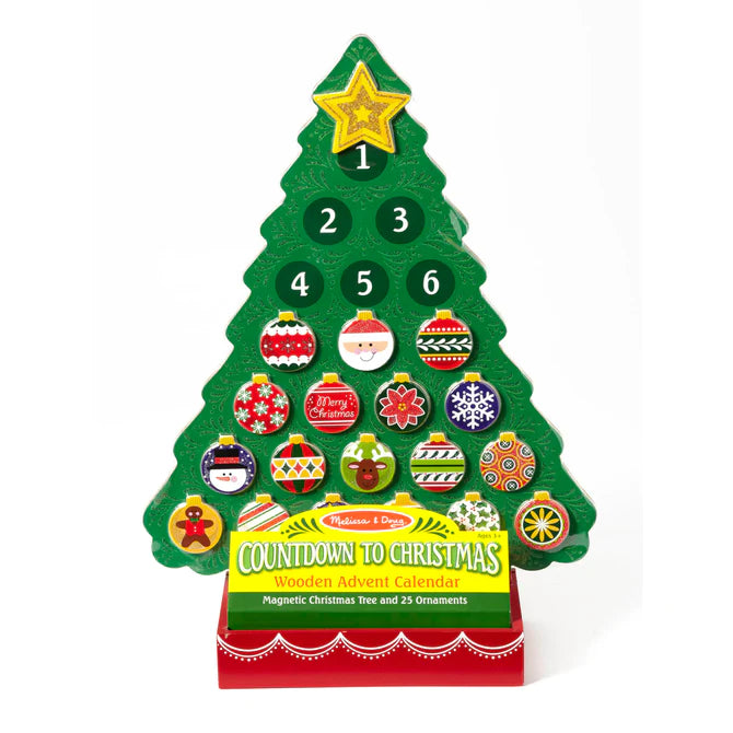 Countdown to Christmas Wooden Advent Calendar