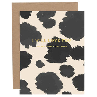 Paper Farm Press Stationary Cows Home Card