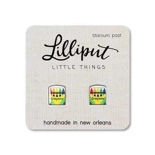 Lilliput Little Things Women's Earrings Crayon Earrings // Teacher Gift