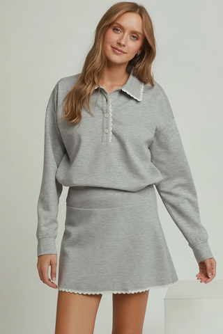 Crochet Detail Pullover