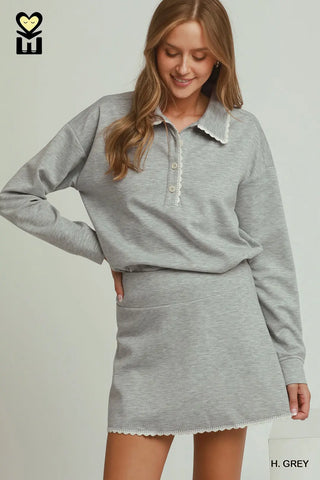 Crochet Detail Pullover