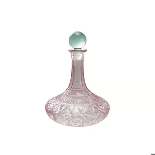 Cut Glass Decanter with Glass Stopper