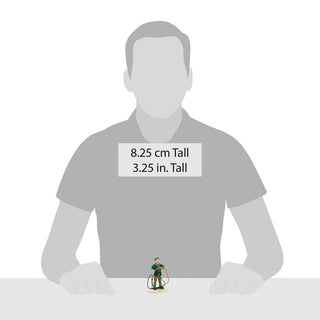 Department 56 Fire It Up Dad figurine shown with size reference, 3.25 inches tall