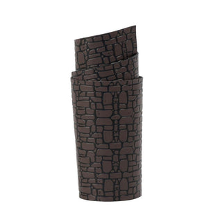 Department 56 brown cobblestone road mat with textured stone pattern for Christmas village