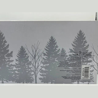Department 56 Sisal Tree Groves packaging back showing porcelain and sisal accessories label