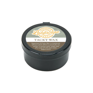 Department 56 Landscape Supply Tacky Wax in black round tin container