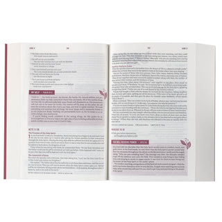 Interior spread of NLT Women's Devotional Bible showing June 3 reading with Acts and Psalms passages