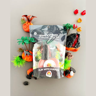Earth Grown KidDoughs (KidDoughs by EGKD) Toys Dino Volcano KidDough Play Kit