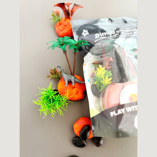 Earth Grown KidDoughs (KidDoughs by EGKD) Toys Dino Volcano KidDough Play Kit