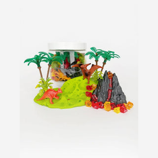 Earth Grown KidDoughs (KidDoughs by EGKD) Toys Dinosaur Volcano Dough-To-Go