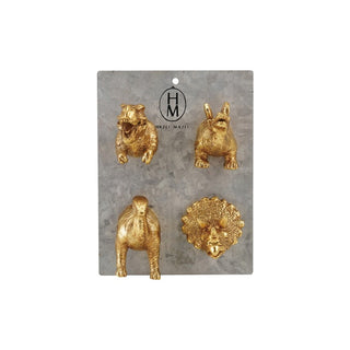 Gold Dinosaur Magnets On Product Packaging