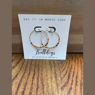 Dot and Dash Women's Earrings Bulldogs Dot and Dash Earrings