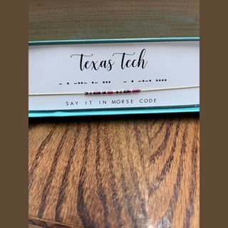 Dot and Dash Women’s Necklaces Texas Tech Dot and Dash Necklace