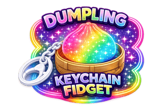 Dumpling Light-Up Fidget Clicker