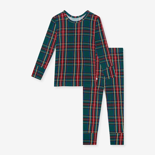 Long Sleeve Basic Pajama-Tartan Plaid