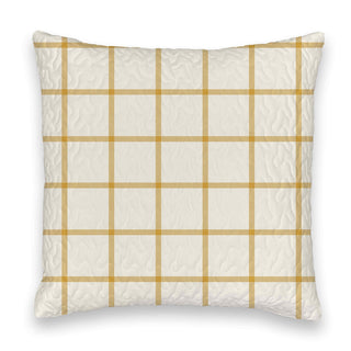 EB Farmhouse Check Gold 20x20 Pillow