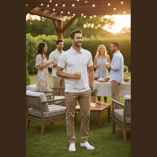 Local Boy Men's Tops Edisto Peach Polo
