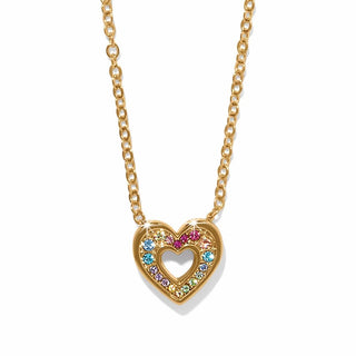 Brighton Women's Necklaces Enchanting Gem Heart Necklace