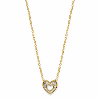 Brighton Women's Necklaces Enchanting Heart Gold Necklace