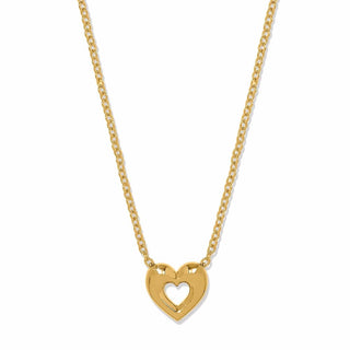 Brighton Women's Necklaces Enchanting Heart Gold Necklace
