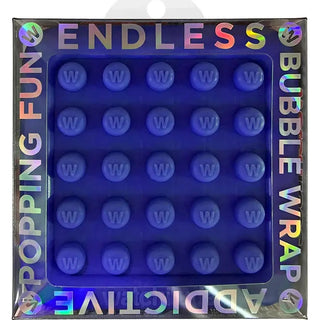 Watchitude Endless Bubble Wrap 2go blue silicone sensory popping toy in packaging