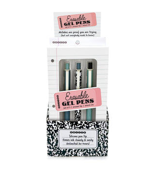 Erasable Gel Pens Set of 3