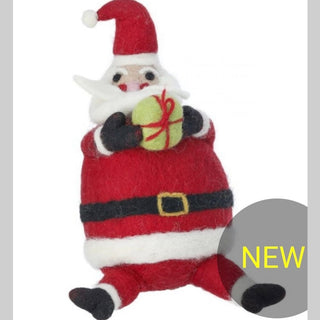 Regency Christmas Decor Felt Santa