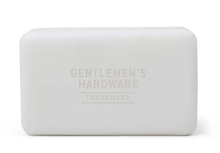 Gentlemen's Hardware white rectangular Fisherman's Soap Bar with embossed logo