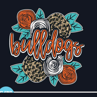 Spirit to a Tee Unisex Tees Small / Bulldogs Floral Spirit Tee